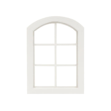 Dollhouse Windows 1 : 12 Scale Miniature 6-Pane Window Frame DIY Mini House Decoration Wooden Fiary Window Model Dollhouse Accessories Wooden