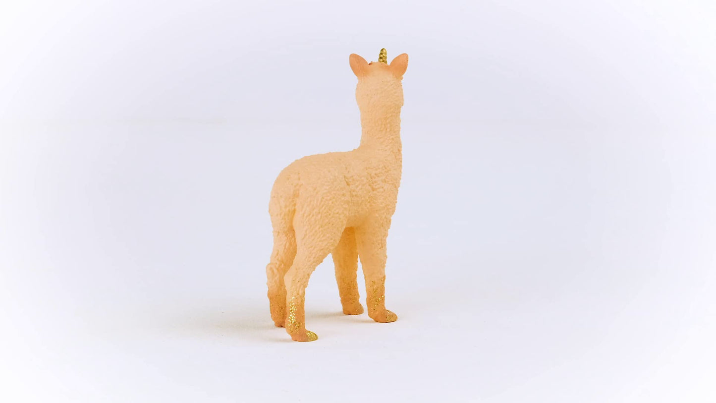 Schleich Bayala Mythical Baby Llama Unicorn Figurine - Rainbow Love Unicorn Mare Llama With Glitter And Rhinestone Details, Highly Durable Fairy Animal Toy For Boys And Girls, Gift For Kids Ages 5+
