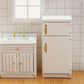 Wooden Dollhouse Furniture Refrigerator Miniature Playhouse Decoration Living Dining Room- 1/12 Scale