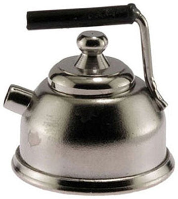 International Miniatures Dollhouse Miniature Silver Teapot W/Removable Lid #Im65108
