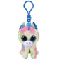 ty Blitz Blue Unicorn - Boo Key Clip