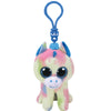 ty Blitz Blue Unicorn - Boo Key Clip