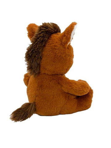 Anico 10' Plush Brown Horse With Embroidered Eyes