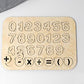 Haoser Wooden Mathematic Puzzle, Rectangle Shape Number Counting Game for Kids  Preschool Education Math Stacking Block Learnin