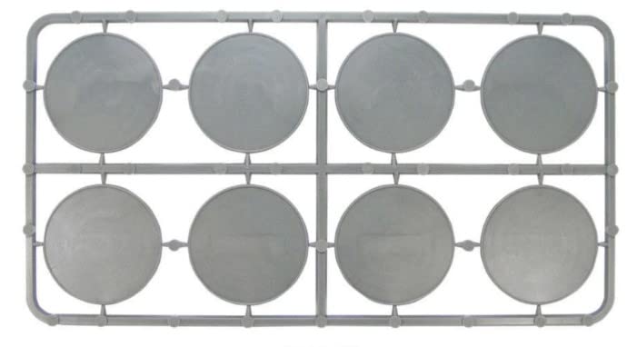 Warlord Games Mixed Pack of Plastic Round Bases for Miniatures - 25, 40 & 60mm, Multicoloured, Model WG-BASE-30