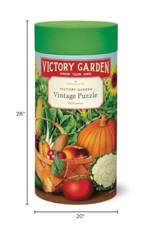 CAVANILLI & CO. Cavallini Vintage Victory Garden Jigsaw Puzzle, 1000-Piece, 50.8 x 71.1 cm, Multicoloured, Cardboard
