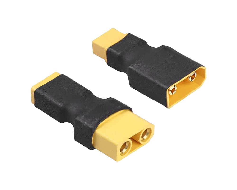 BABUVYA XT60 to XT90 Adapter,XT60 to XT90 Connector Without Wires RC LiPo Battery Connectors (XT60 to XT90 Male & Female Adapter