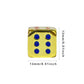 Oeaya 5 Pieces 6-Sided Dice 13Mm Solid Metal Game Dice Set Zinc Alloy Polyhedral Dice For Board Game (Gold)