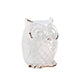 Distressed White Owl Figurine 4.62X4.75X6.5'