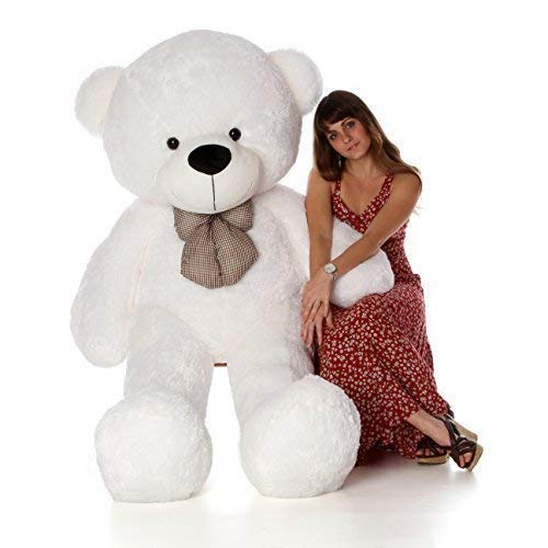 NP Toys Soft Toys HugGable Stuffed Teddy Bear in 3 Feet White (90 CM)