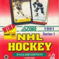 1 (One) Box - 1991 Score Nhl Hockey Series 1 - English Edition - (36 Packs Per Box)