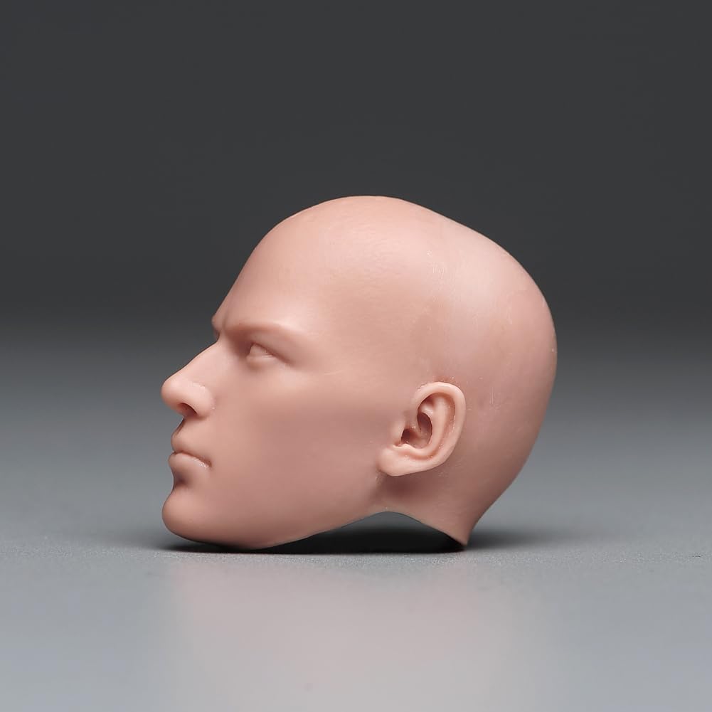 SOUFORCE 1/6 Scale Male Head Sculpt Monk Bald Man Head for 12inch Phicen,TBLeague Action Figure