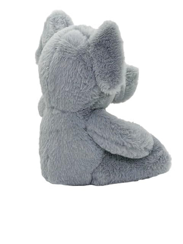 Anico 10'' Plush Grey Elephant With Embroidered Eyes