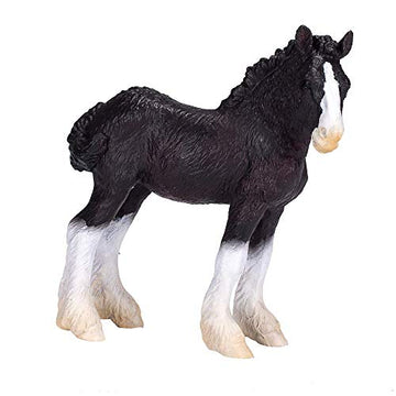 Mojo Shire Foal Realistic Equestrian Horse Club Hand Painted Toy Figurine