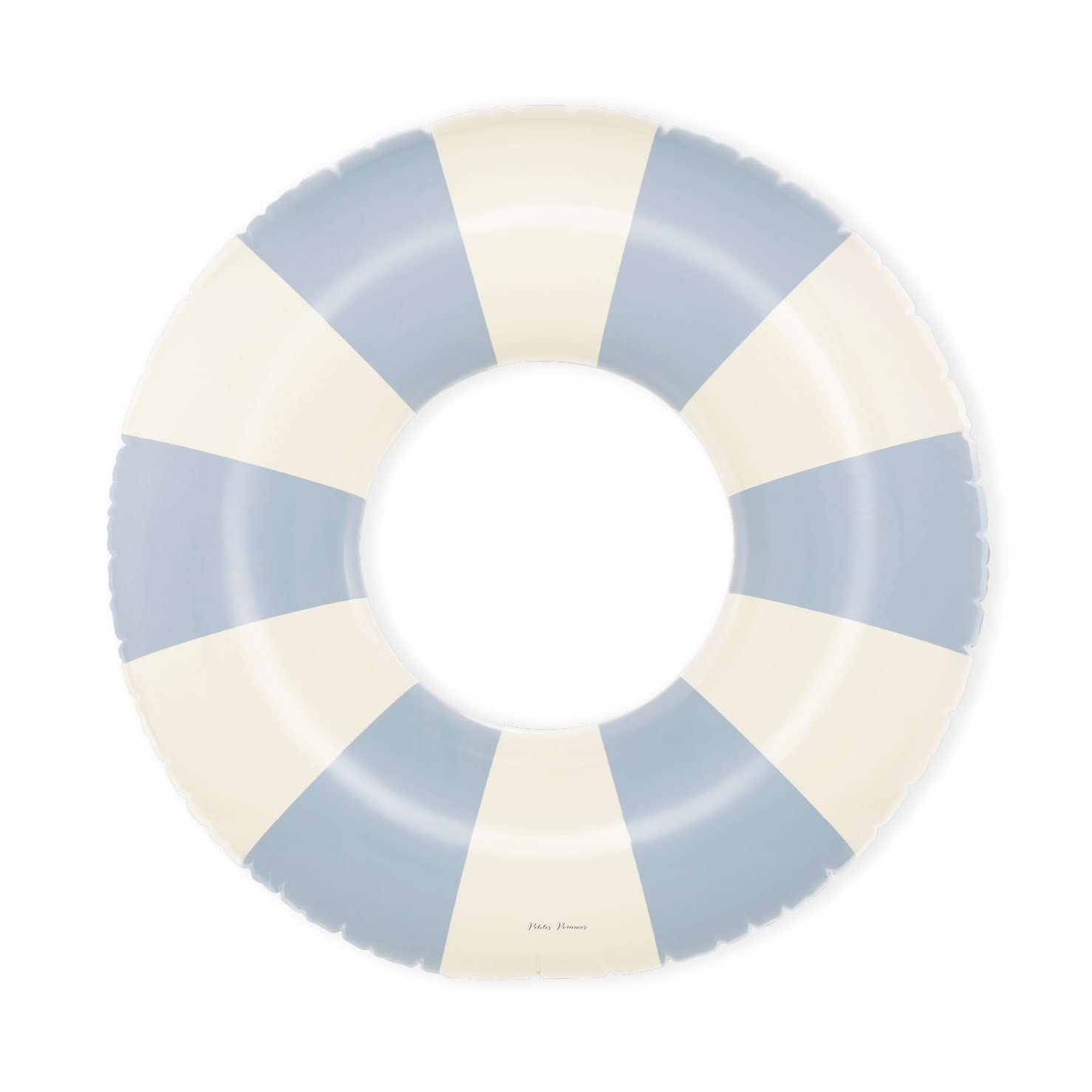 Petites-Pommes Lake Floats for Kids - Durable Inner Tube, Handprinted Classic Striped Design Pool Float Rings, Soft Comfort Seam