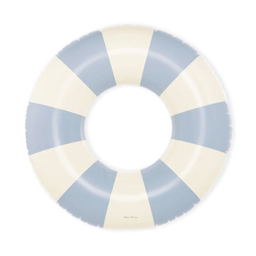 Petites-Pommes Lake Floats for Kids - Durable Inner Tube, Handprinted Classic Striped Design Pool Float Rings, Soft Comfort Seam