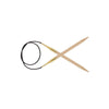 KnitPro-Basix Beech Fixed Circular Needles 40-Size 19/15mm