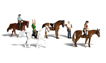 Horseback Riders Ho Scale Woodland Scenics
