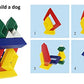 Kutoi Pyramid Stacking Toy Building Blocks 3D Puzzle Brain Teasers For Kids And Adults-Creative Preschool Learning Activities- Toddler Building Toys, Kids Blocks For 3 Year Old Boys & Girls