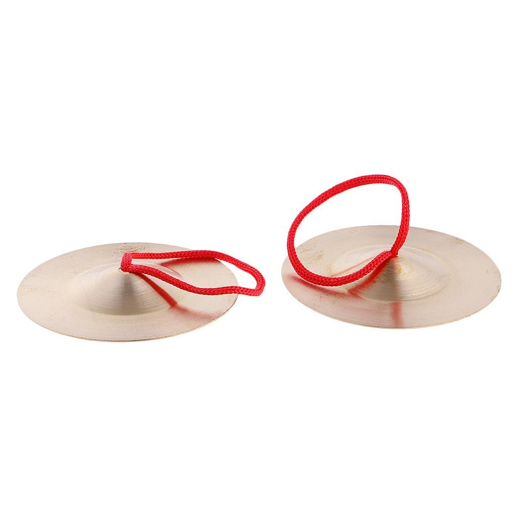 Calandis 2Pcs Copper Cymbal Hand Percussion Toddlers Ktv Rhythm Beat Instrument Toys | Cymbals | Percussion