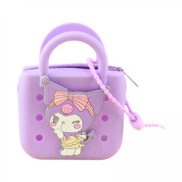 Ujeavette 2Xmini Handbag ChildrenS Washable Cartoon Present For Girls Little Girl Purse Purple