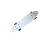 SNAPPSY Penny Board Colorful Skateboard Lightweight 27 Inch Cruiser Skateboard for Beginners, Outdoor, Travel White