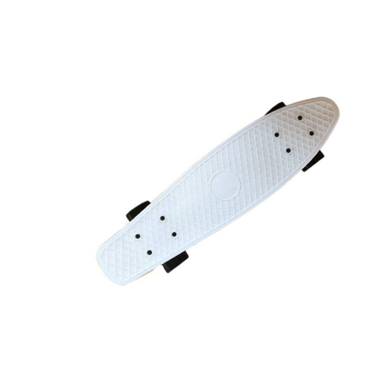 SNAPPSY Penny Board Colorful Skateboard Lightweight 27 Inch Cruiser Skateboard for Beginners, Outdoor, Travel White