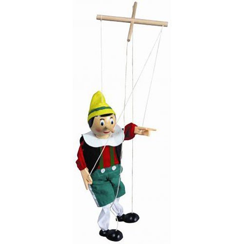 Original Toy Company Pinocchio Marionette - 14 Inch Classic Puppet Toy for Kids, Interactive Play, Handcrafted Quality