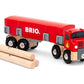 BRIO World 33657 - Lumber Truck | 6-Piece Wooden Toy Train Set | Ideal for Kids Ages 3 and Up | Made with Sustainable Wood | Mag