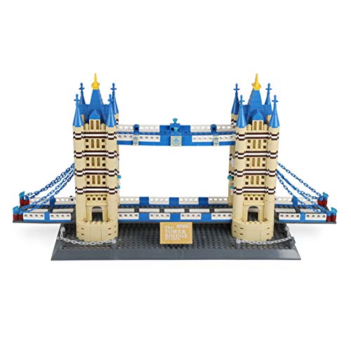 Apostrophe Games Tower Bridge Building Block Set - 1,054 Pieces, Multicolor Plastic Architecture Kit for Adults and Kids