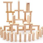 Thriftkart Wooden Blocks 54 Pcs Challenging Wooden Color Tumbling Tower Wooden Zenga Toys
