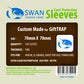 Swan Card Sleeves (70X70Mm) - 160 Pack, Thin Sleeves - Gift Trap, Power Grid