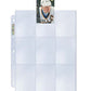 Vintage Sports Cards 9 Pocket Refill - 30 Count