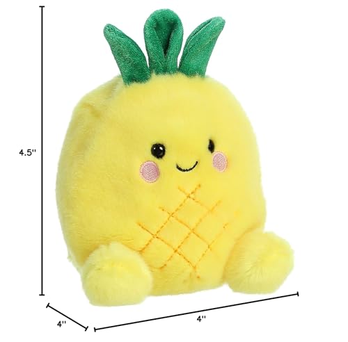 Aurora® Adorable Palm Pals™ Perky Pineapple™ Stuffed Animal - Pocket-Sized Play - Collectable Fun - Yellow 5 Inches