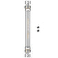RCHUBAM RC Driveshafts Metal Drive Shaft 90mm-120mm Aluminum Silver for 1:14 Tamiya Trailer Tractor Truck RC Crawler Car