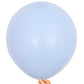 Kalor 18 Inch Pastel Blue Balloons, 10Pcs Thick Latex Round Helium Balloons For Birthday Family Party Wedding Party Baby Shower Decoration Supplies