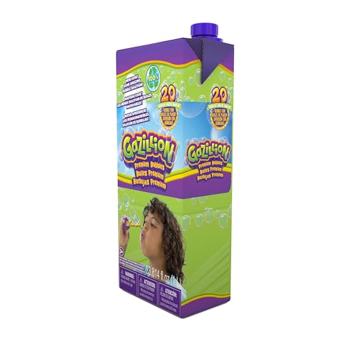 Gazillion Bubbles  Original enhanced Bubbles 1L Box: Giant  Vibrant  And Safe Bubbles With Eco-Friendly Packaging