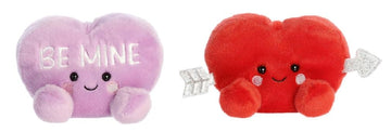 Aurora Palm Pals Valentine Heart 5'' Plush 2 Piece Bundle, Be Mine And Paolo Cupid