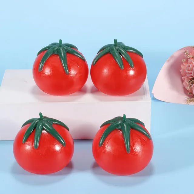 Sawkirp Darshraj 3+ Years Stress Anxiety Relief Toy Pack Of 1 Piece (Squishy Tomato 2 Piece)