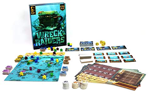 Steve Jackson Games Wreck Raiders Board Game - Blue - Model KTG4001 - Paper Material