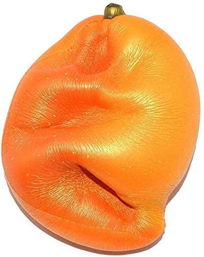Areedy Squishy Fruit - Gold Mango, Colossal, Slow Rising, Scented, Small, Polyurethane (PU)