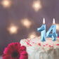 2 inch Blue 14 & 41 Birthday Candles, 3D Diamond Number 14th & 41st Cake Topper for Boys Girls Birthday Party Decorations Theme
