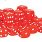 30x D6 Dice Pack | 10mm Classic Red Spot Six Sided Dice Set | for Classic and Professional Tabletop Dice Games | by Warlord Game