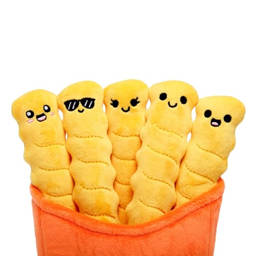 WHAT DO YOU MEME? Plush Emotional Support Crinkle Fries - Orange Polyester - Model ESCF541