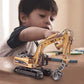 Gemini&Genius Construction Vehicle Toys Timber Grab Excavator Heavy Metal 1/50 Scale Grab Wooden/Building Materials Vehicle Engi