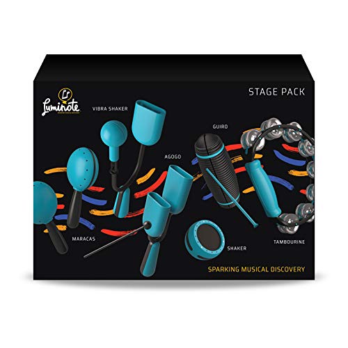 KHS America HOHLNT6000 Luminote Percussion Musical Stage Pack for Grade PK Plus, Blue - 6 Piece