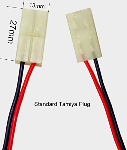 GEILIENERGY 7.2V RC Battery Pack(2 Pack) 3800mAh High Capacity 6-Cell NiMH Flat Battery Pack w/Standard Tamiya Connector
