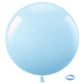 Bezente Pastel Blue Latex Party Balloons - 8 Pack 36 Inch Round Helium Light Blue Baby Blue Balloons For Boys Girls Birthday Bab