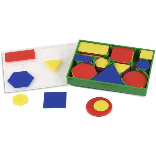 Eai Education Attribute Blocks Desk Set Of 60