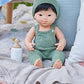 Miniland Baby Doll Asian Boy With Down Syndrome 15'' Polybagged, Multicolor